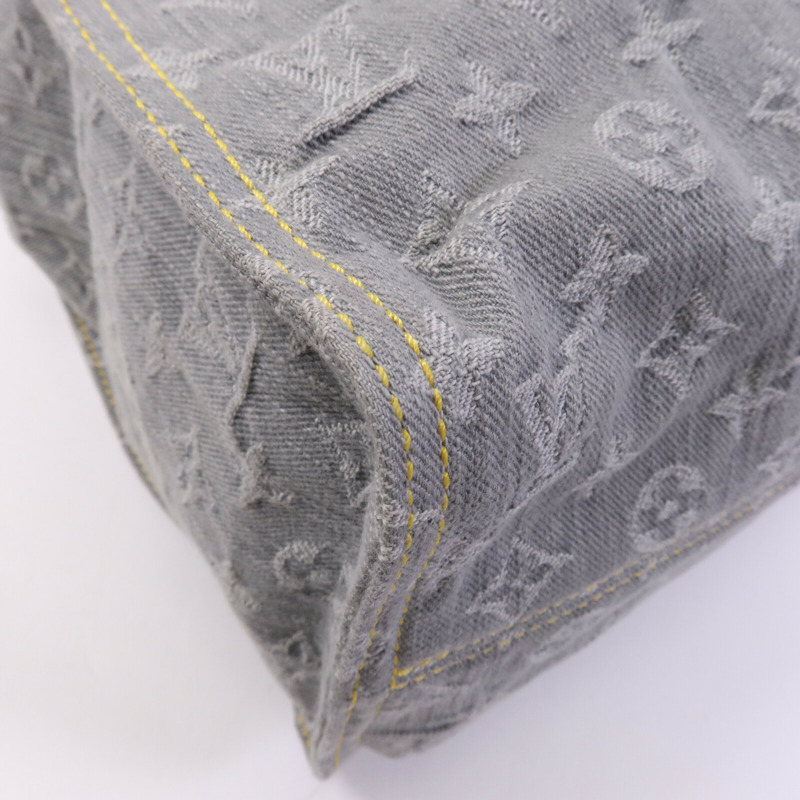 LOUIS VUITTON Monogram Denim On The Go MM金扣手挽肩背兩用袋-9