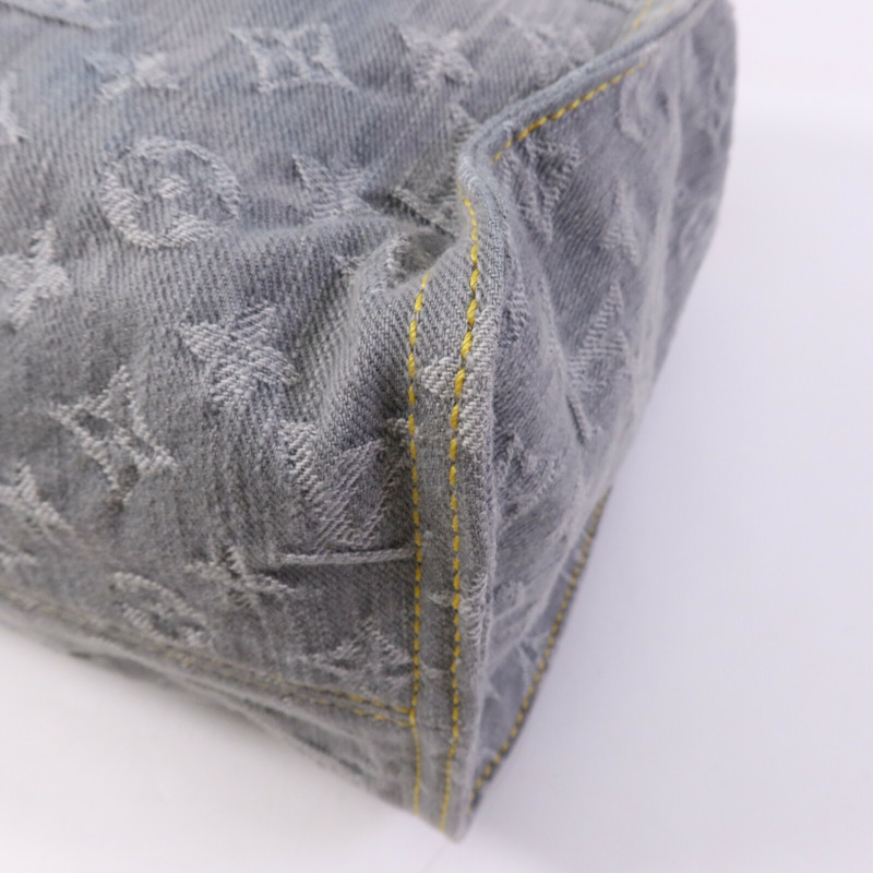 LOUIS VUITTON Monogram Denim On The Go MM金扣手挽肩背兩用袋-10