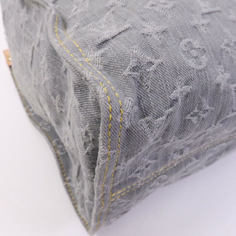 LOUIS VUITTON Monogram Denim On The Go MM金扣手挽肩背兩用袋-11