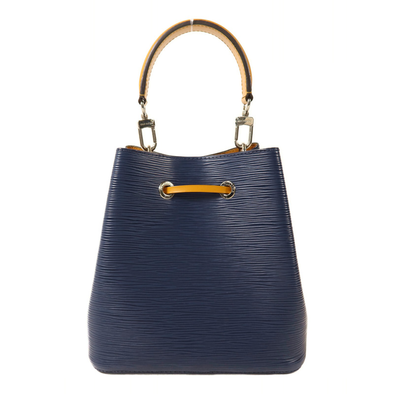 LOUIS VUITTON Epi Neo Noe BB銀扣手挽肩背兩用袋深藍色-1
