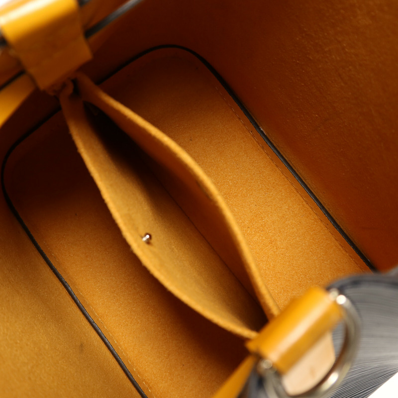 LOUIS VUITTON Epi Neo Noe BB銀扣手挽肩背兩用袋深藍色-4