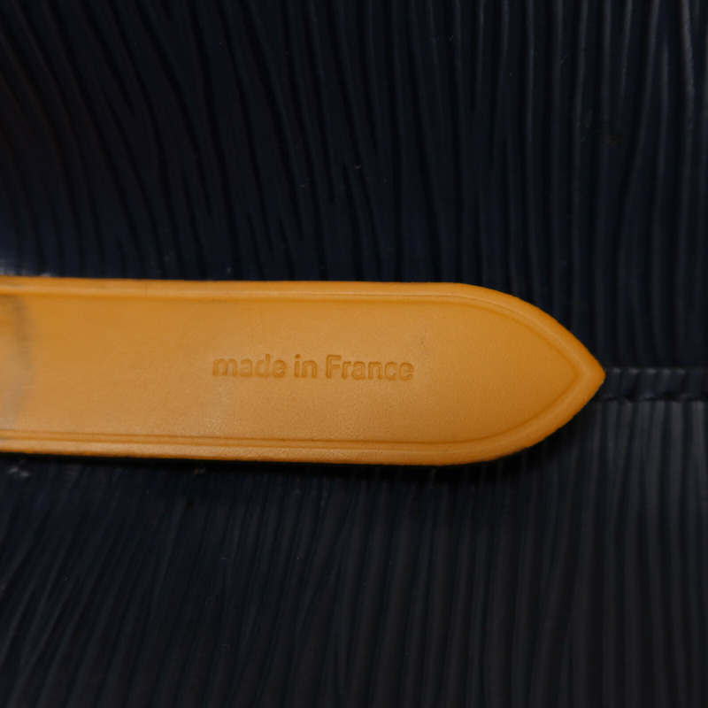 LOUIS VUITTON Epi Neo Noe BB銀扣手挽肩背兩用袋深藍色-6