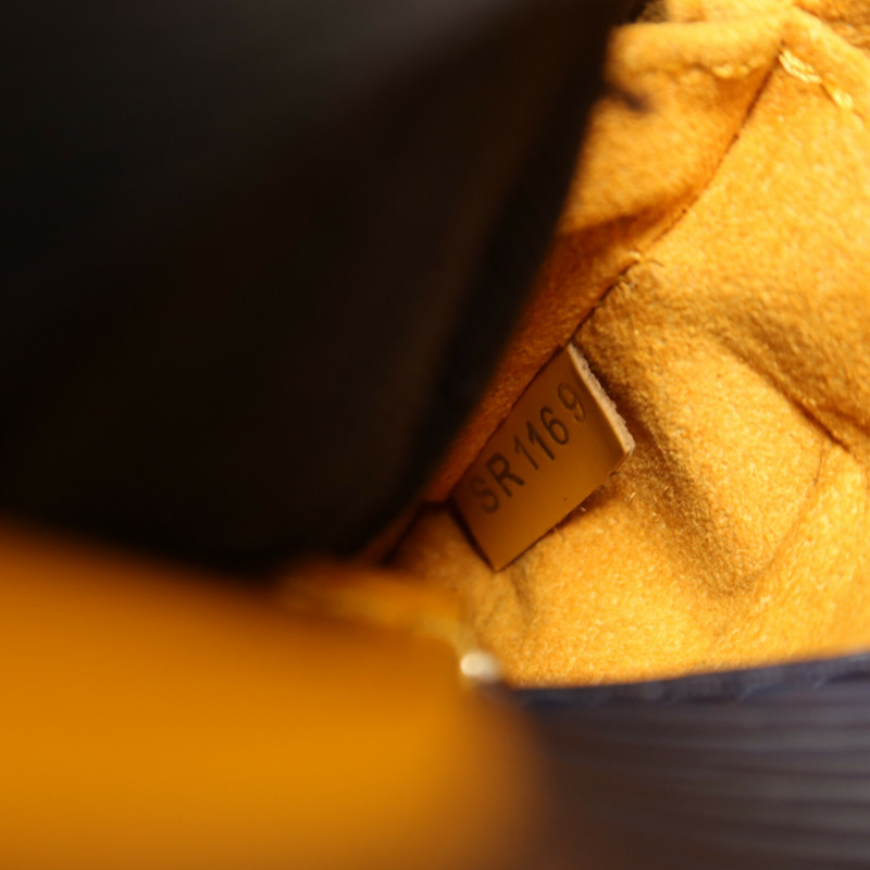 LOUIS VUITTON Epi Neo Noe BB銀扣手挽肩背兩用袋深藍色-7