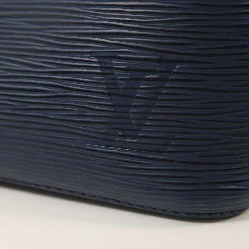 LOUIS VUITTON Epi Neo Noe BB銀扣手挽肩背兩用袋深藍色-10