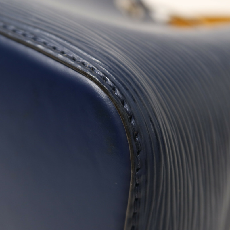 LOUIS VUITTON Epi Neo Noe BB銀扣手挽肩背兩用袋深藍色-15