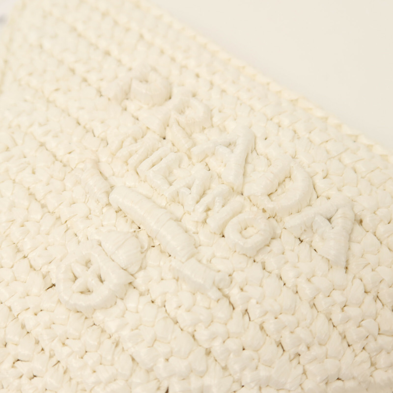 PRADA 牛皮皮革/Raffia Mini Contenitori金扣鏈帶手挽肩背兩用袋-14