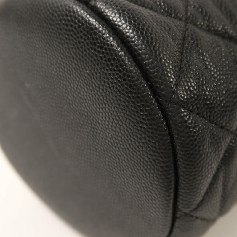 CHANEL 牛皮皮革Mini Bucket Bag金扣鏈帶肩背袋-14