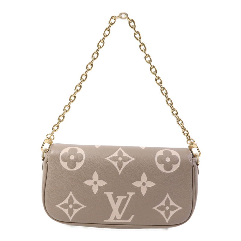 LOUIS VUITTON Monogram Empreinte WOC Ivy金扣鏈帶肩背袋-1