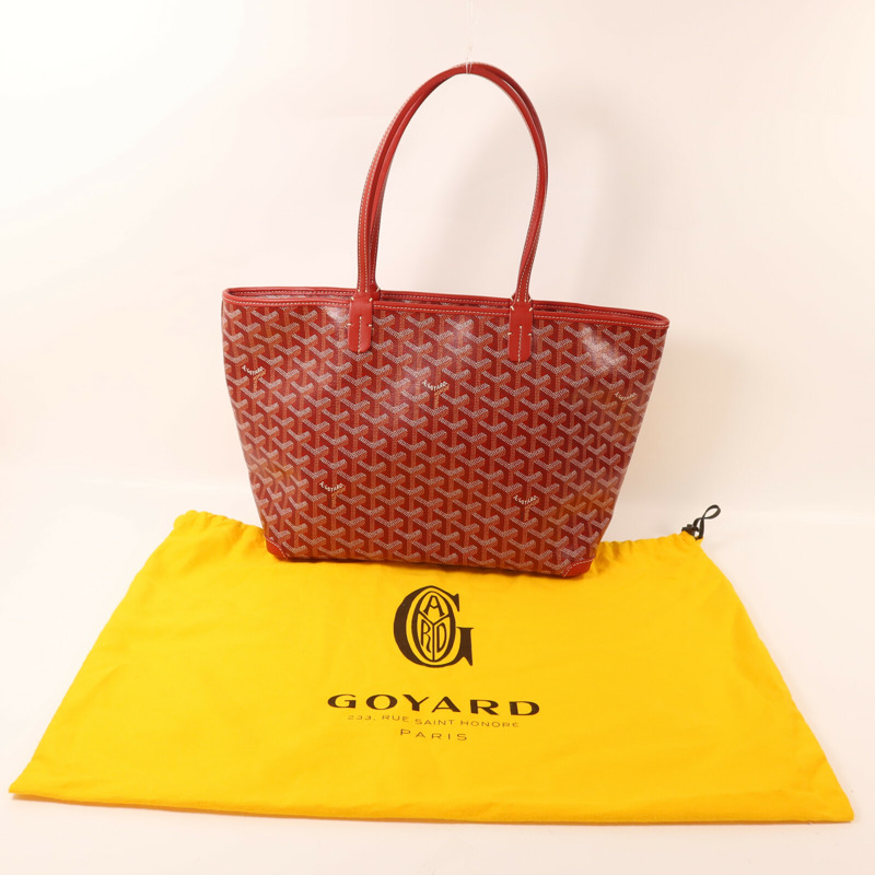 GOYARD 塗層帆布Artois PM銀扣手挽袋-9