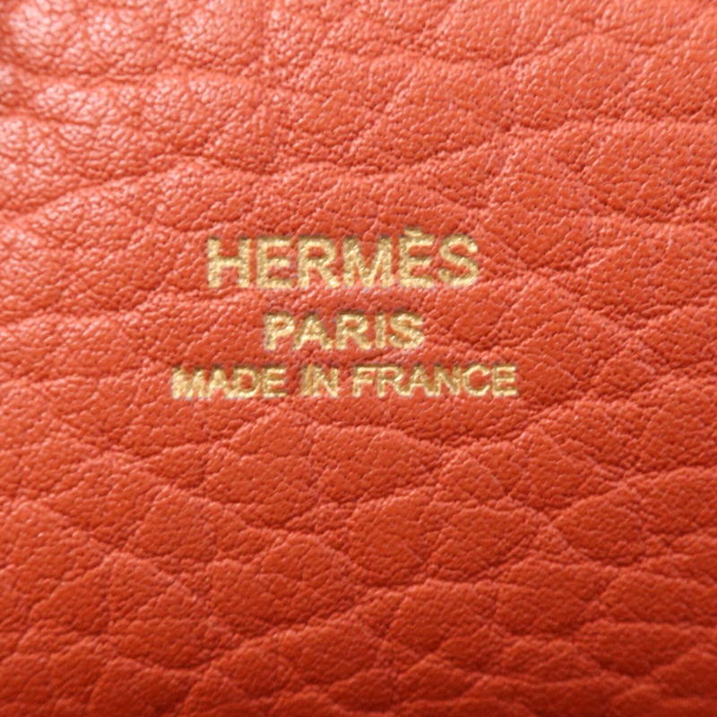 HERMES Clemence皮革 Roulis 23金扣肩背袋-5