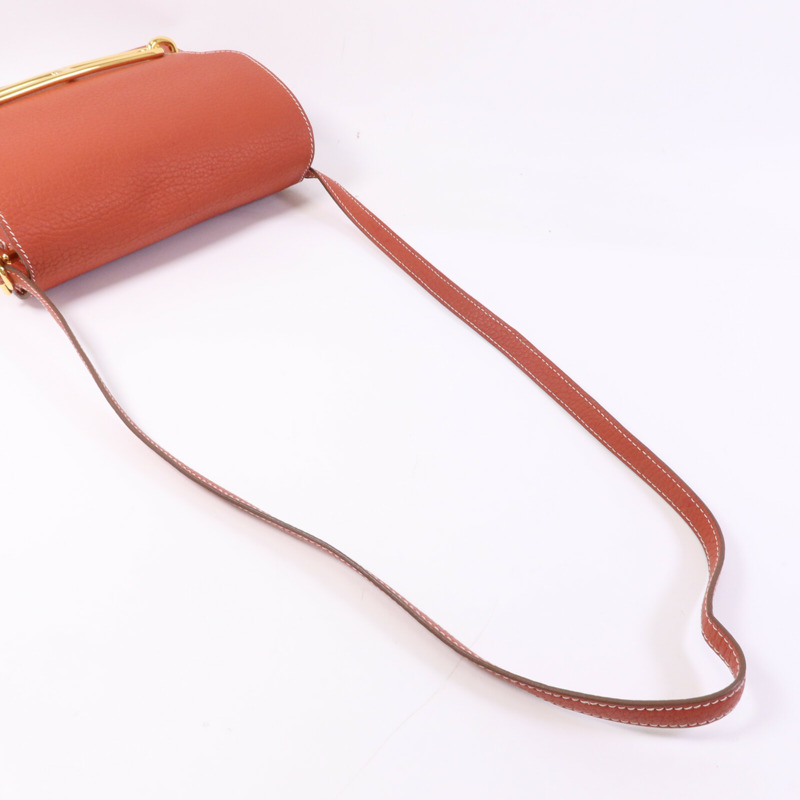 HERMES Clemence皮革 Roulis 23金扣肩背袋-8