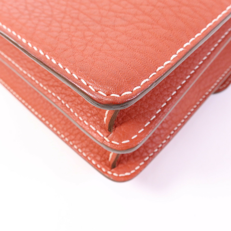 HERMES Clemence皮革 Roulis 23金扣肩背袋-13