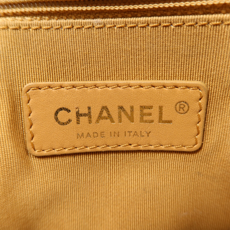 CHANEL 羊皮皮革Shoulder Bag金扣鏈帶肩背袋-5