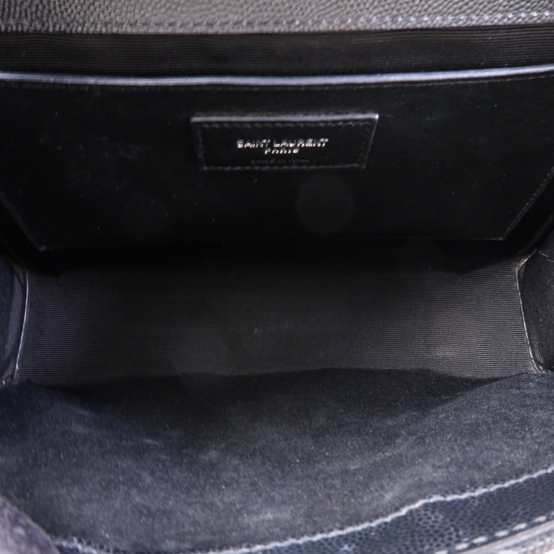 SAINT LAURENT 牛皮皮革Envelope Medium銀扣鏈帶肩背袋-4