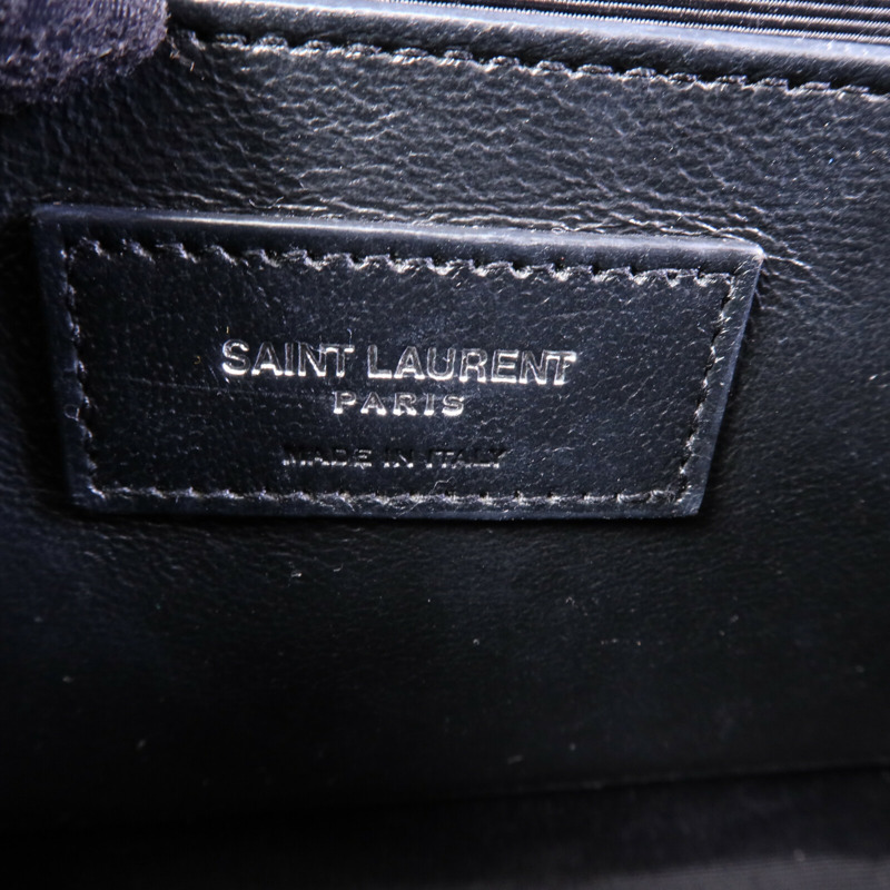 SAINT LAURENT 牛皮皮革Envelope Medium銀扣鏈帶肩背袋-5