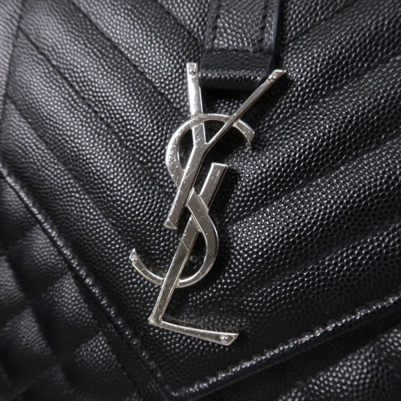 SAINT LAURENT 牛皮皮革Envelope Medium銀扣鏈帶肩背袋-6