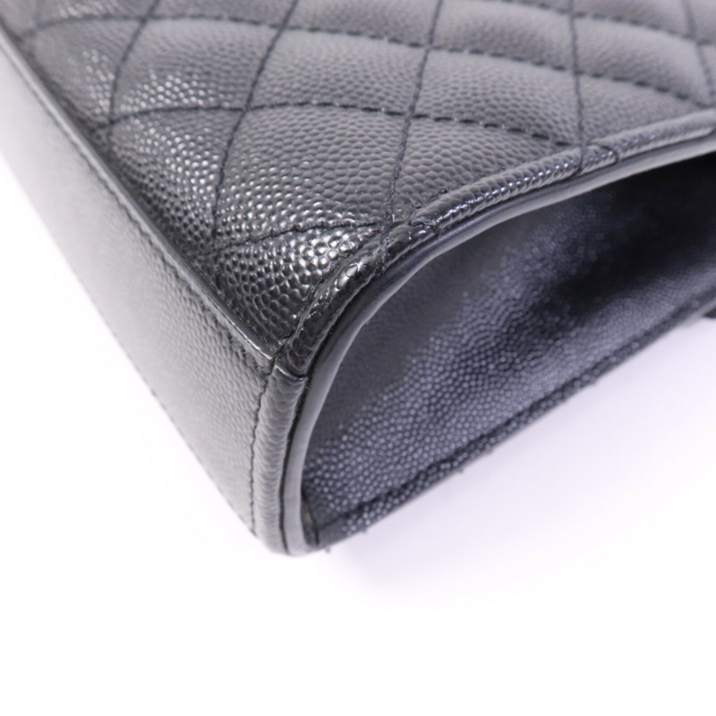 SAINT LAURENT 牛皮皮革Envelope Medium銀扣鏈帶肩背袋-12