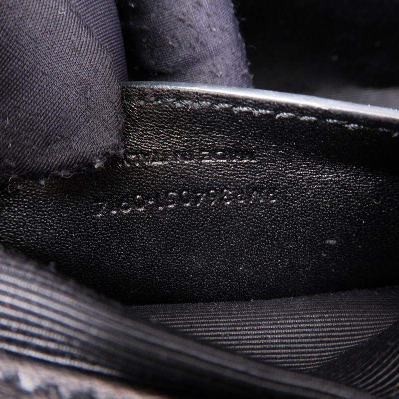 SAINT LAURENT 牛皮皮革Chain Shoulder Bag銀扣鏈帶肩背袋-7