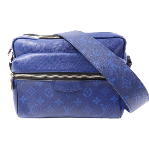 LOUIS VUITTON Taiga/Monogram Outdoor Messenger銀扣肩背袋