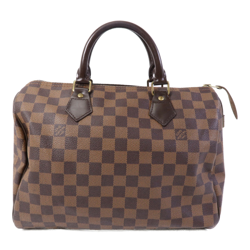 LOUIS VUITTON Damier Speedy 30金扣手挽袋-1