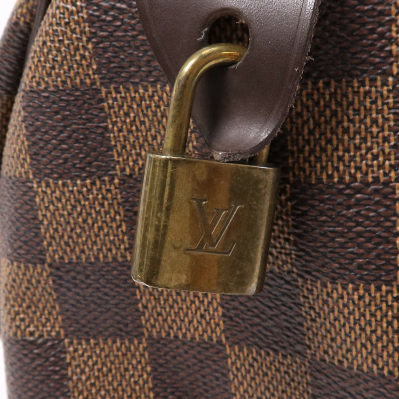 LOUIS VUITTON Damier Speedy 30金扣手挽袋-13