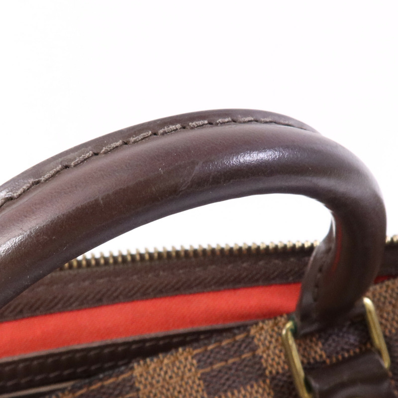 LOUIS VUITTON Damier Speedy 30金扣手挽袋-16