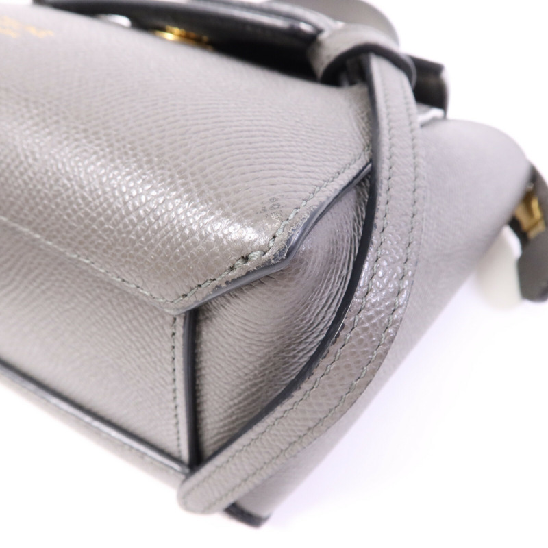 CELINE 牛皮皮革Pico Belt Bag金扣手挽肩背兩用袋-9