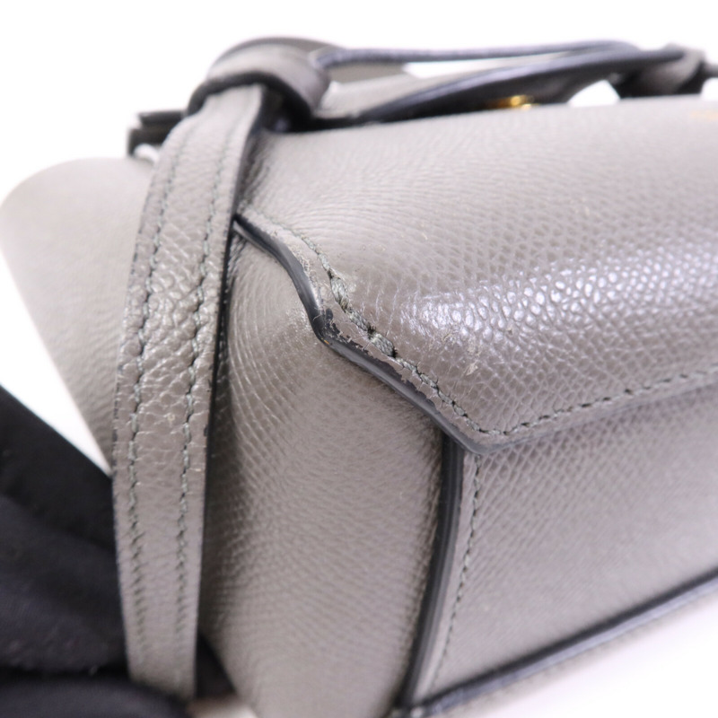 CELINE 牛皮皮革Pico Belt Bag金扣手挽肩背兩用袋-10