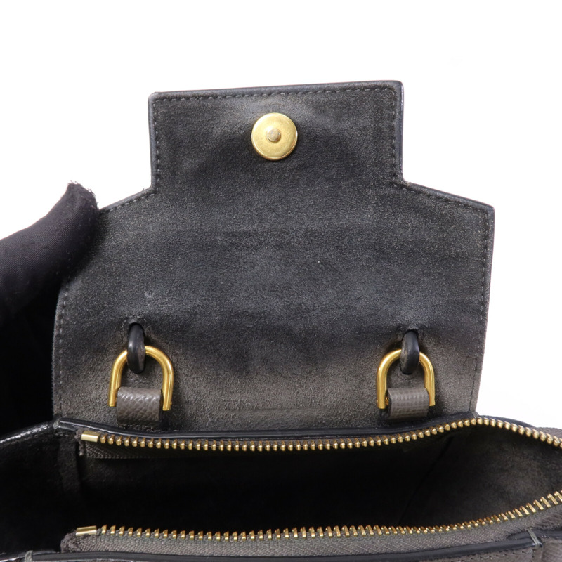 CELINE 牛皮皮革Pico Belt Bag金扣手挽肩背兩用袋-13