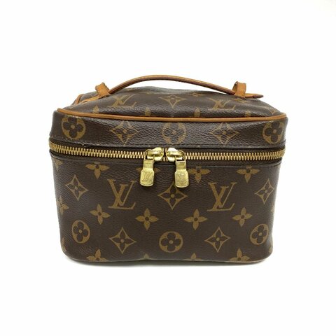 △ Louis Vuitton 路易威登 Brown Coated Canvas Monogram Nice Mini Vanity Case M44495 啡色塗層帆布經典老花化妝箱 - 267005307