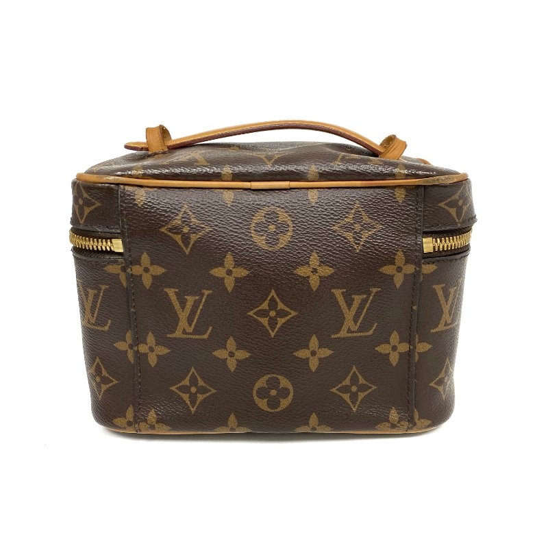 △ Louis Vuitton 路易威登 Brown Coated Canvas Monogram Nice Mini Vanity Case M44495 啡色塗層帆布經典老花化妝箱 - 267005307-1