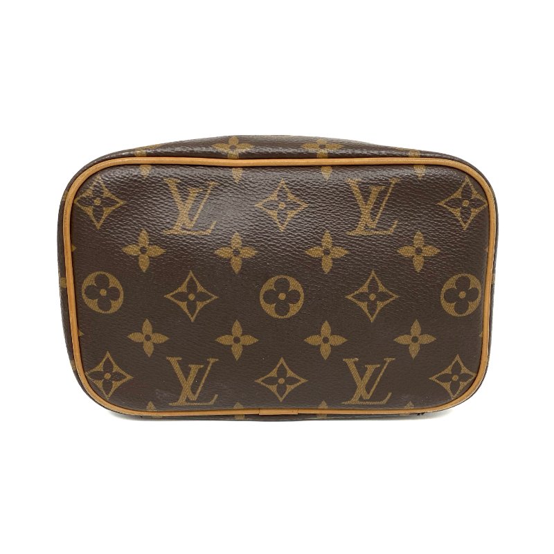 △ Louis Vuitton 路易威登 Brown Coated Canvas Monogram Nice Mini Vanity Case M44495 啡色塗層帆布經典老花化妝箱 - 267005307-4