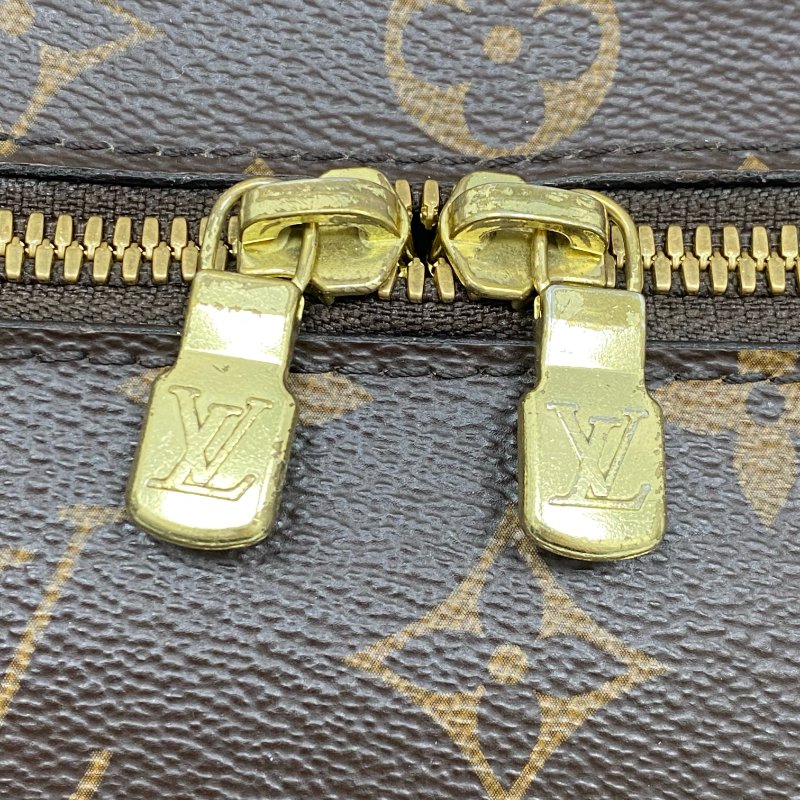 △ Louis Vuitton 路易威登 Brown Coated Canvas Monogram Nice Mini Vanity Case M44495 啡色塗層帆布經典老花化妝箱 - 267005307-11