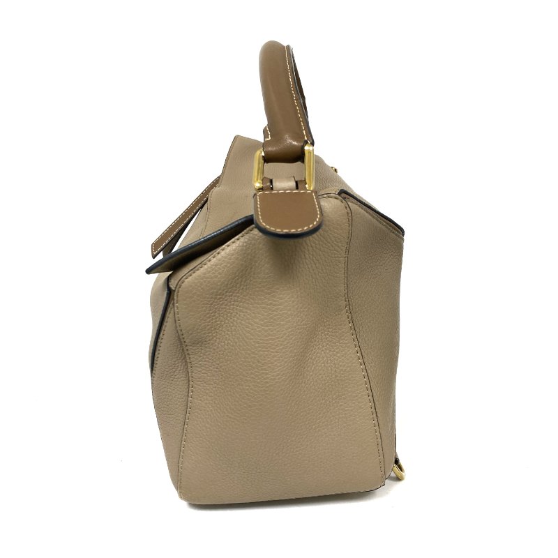 △ Loewe 羅意威 Beige Calfskin Puzzle 2 Way Bag #M 淺褐色小牛皮兩用袋 - 267005214-3