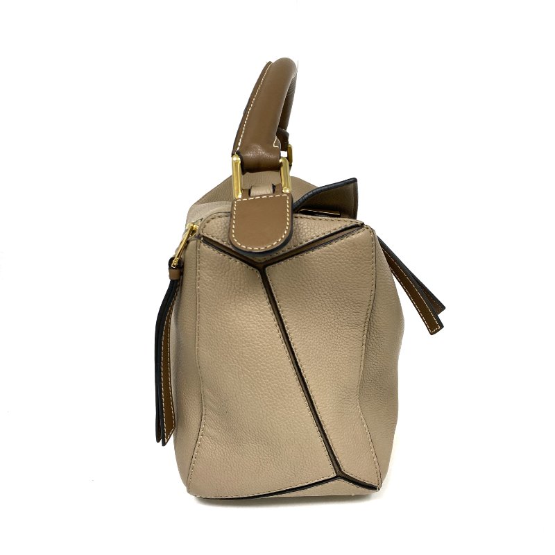 △ Loewe 羅意威 Beige Calfskin Puzzle 2 Way Bag #M 淺褐色小牛皮兩用袋 - 267005214-4