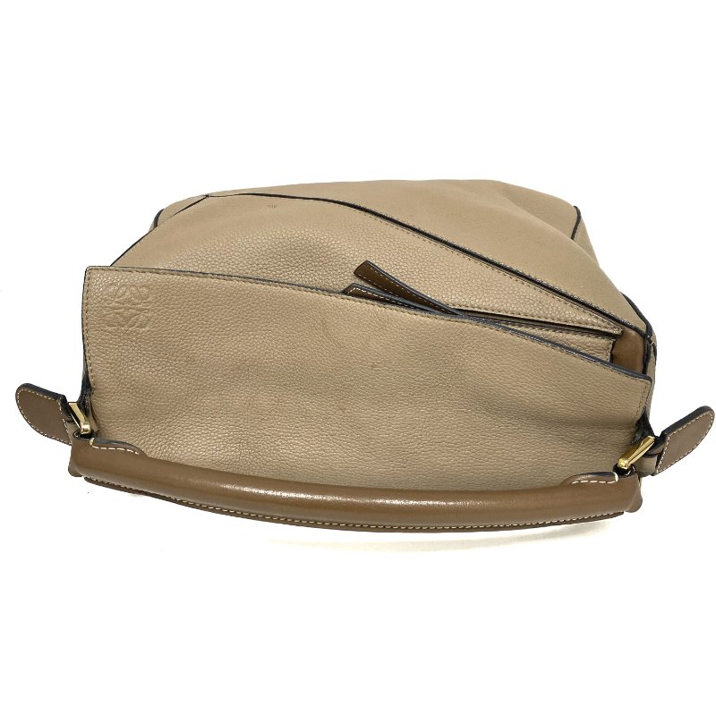 △ Loewe 羅意威 Beige Calfskin Puzzle 2 Way Bag #M 淺褐色小牛皮兩用袋 - 267005214-6