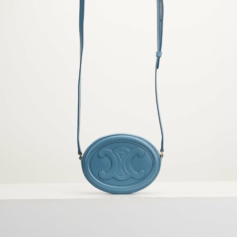 二手Celine 小號月餅包 牛仔藍