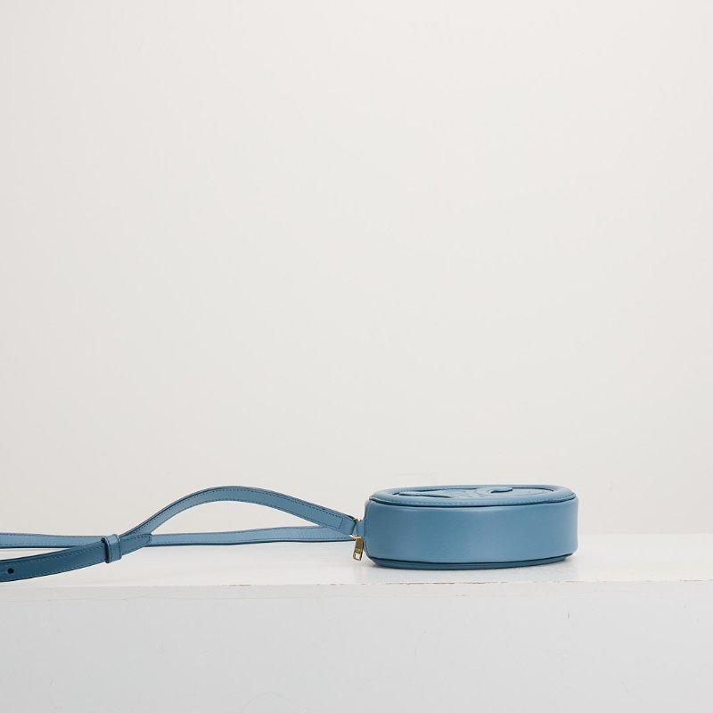 二手Celine 小號月餅包 牛仔藍-4