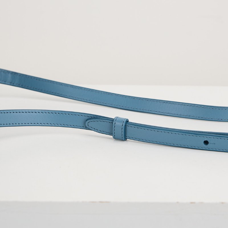 二手Celine 小號月餅包 牛仔藍-11