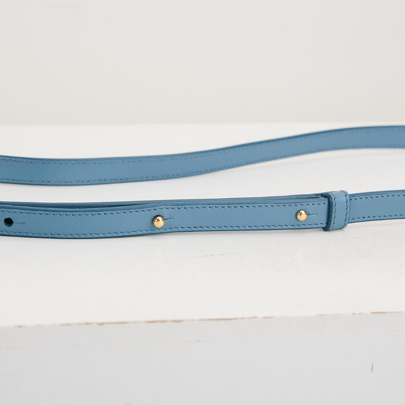 二手Celine 小號月餅包 牛仔藍-12