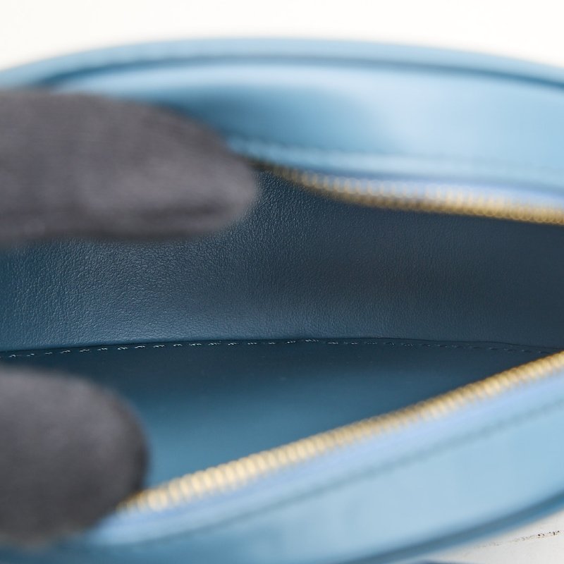 二手Celine 小號月餅包 牛仔藍-14