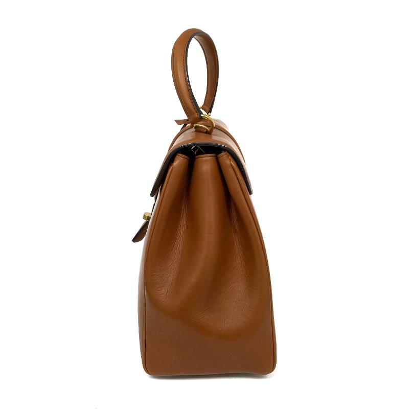 △ Celine 思琳 Brown Calfskin Medium 16 2 Way Bag 啡色小牛皮兩用袋 - 267005525-3