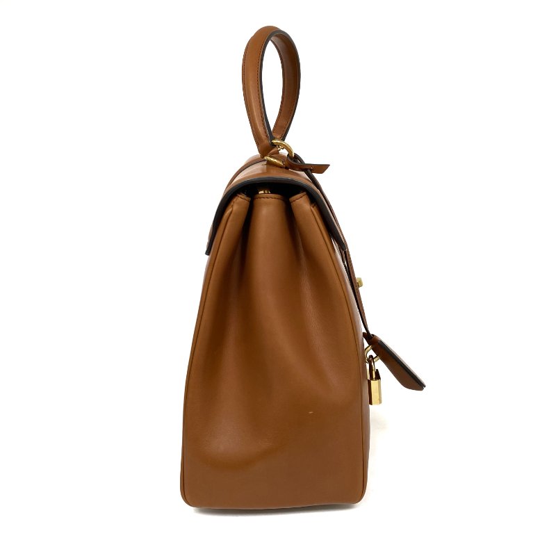 △ Celine 思琳 Brown Calfskin Medium 16 2 Way Bag 啡色小牛皮兩用袋 - 267005525-4