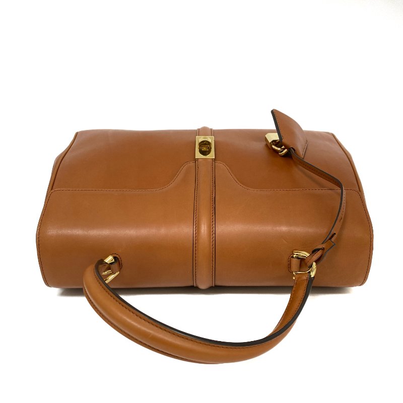△ Celine 思琳 Brown Calfskin Medium 16 2 Way Bag 啡色小牛皮兩用袋 - 267005525-6