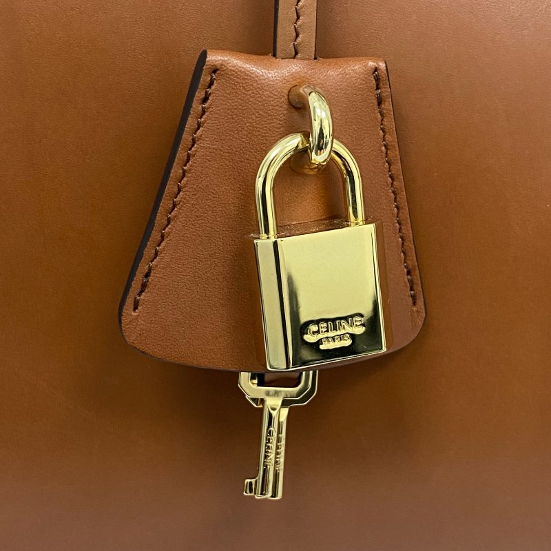 △ Celine 思琳 Brown Calfskin Medium 16 2 Way Bag 啡色小牛皮兩用袋 - 267005525-14