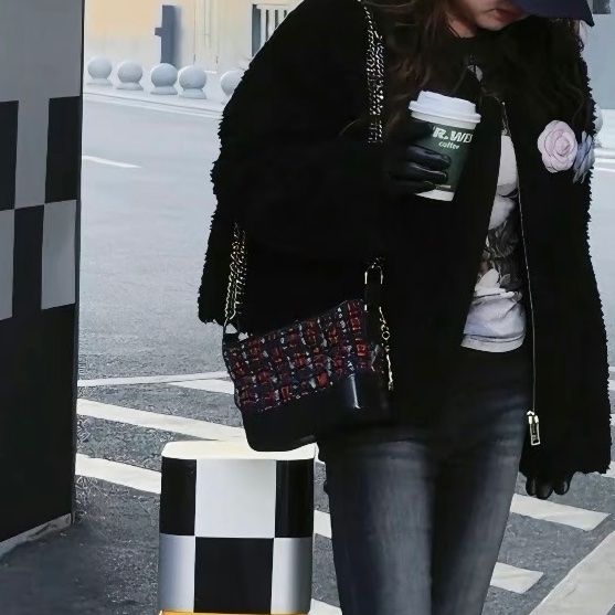 Chanel 毛呢流浪包小號-0