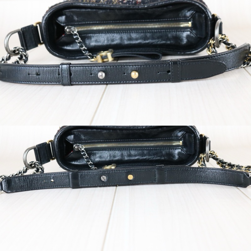 Chanel 毛呢流浪包小號-13