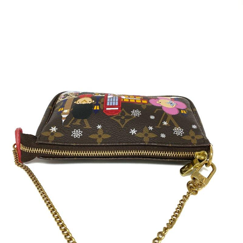 △ Louis Vuitton 路易威登 Brown Coated Canvas Monogram Vivienne Mini Pochette Accessoire Hand Bag M80863 啡色塗層帆布經典老花手袋 - 267005378-6