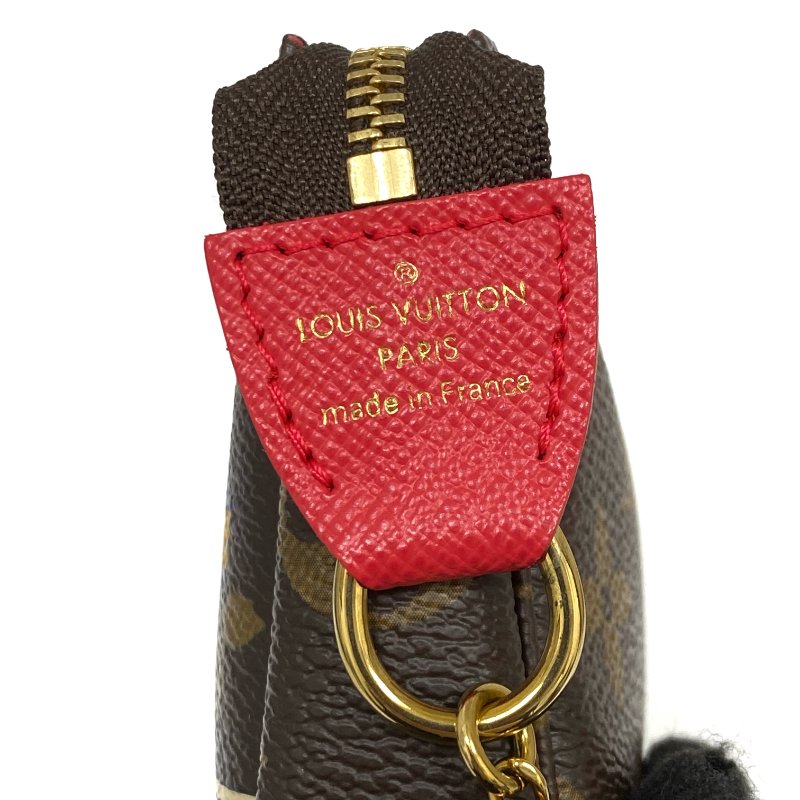 △ Louis Vuitton 路易威登 Brown Coated Canvas Monogram Vivienne Mini Pochette Accessoire Hand Bag M80863 啡色塗層帆布經典老花手袋 - 267005378-8