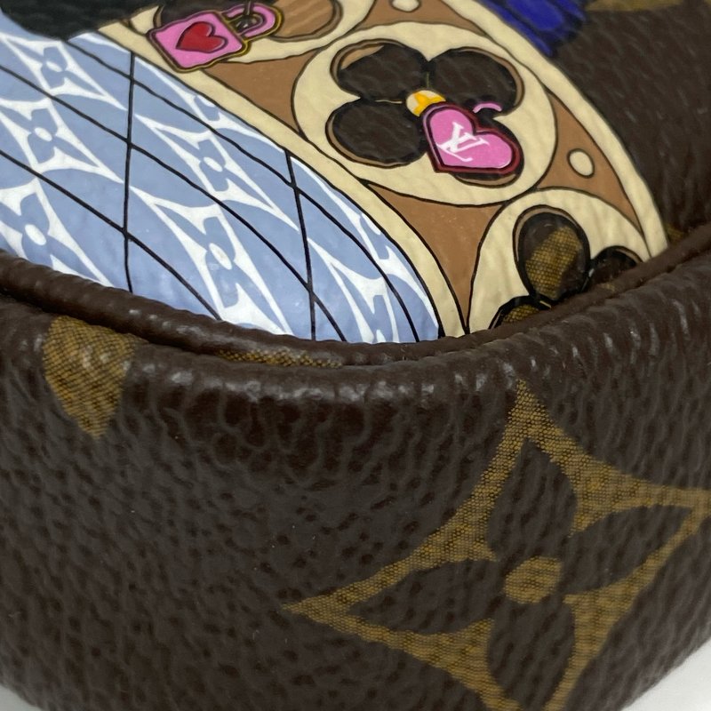 △ Louis Vuitton 路易威登 Brown Coated Canvas Monogram Vivienne Mini Pochette Accessoire Hand Bag M80863 啡色塗層帆布經典老花手袋 - 267005378-10